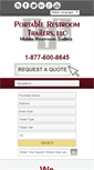 Mobile Screenshot of portablerestroomtrailers.com